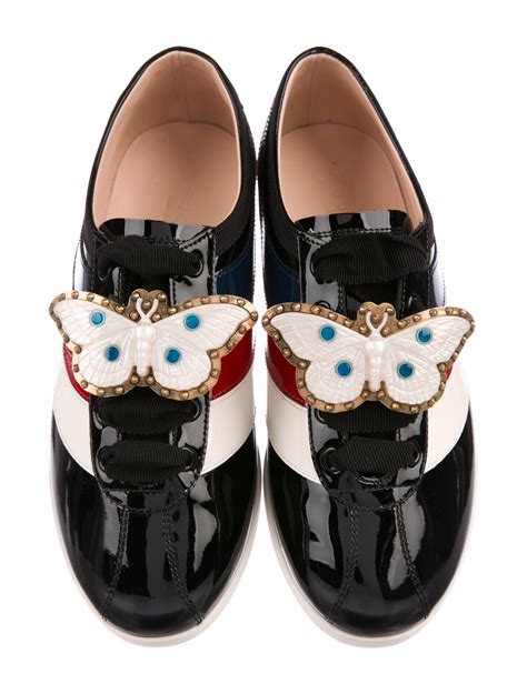 gucci butterfly shoe